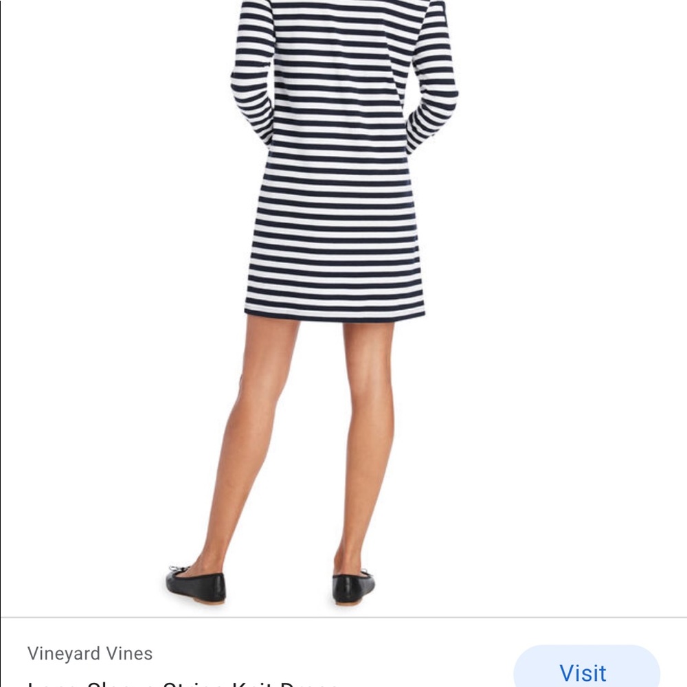 Vineyard Vine-striped knit dress